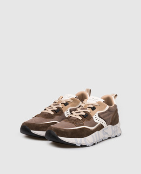 Voile Blanche Brown combination sneakers CLUB01 0012017465171D13