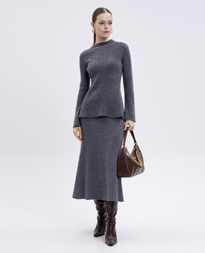 Twinset Gray wool and cashmere jumper 252TP3571