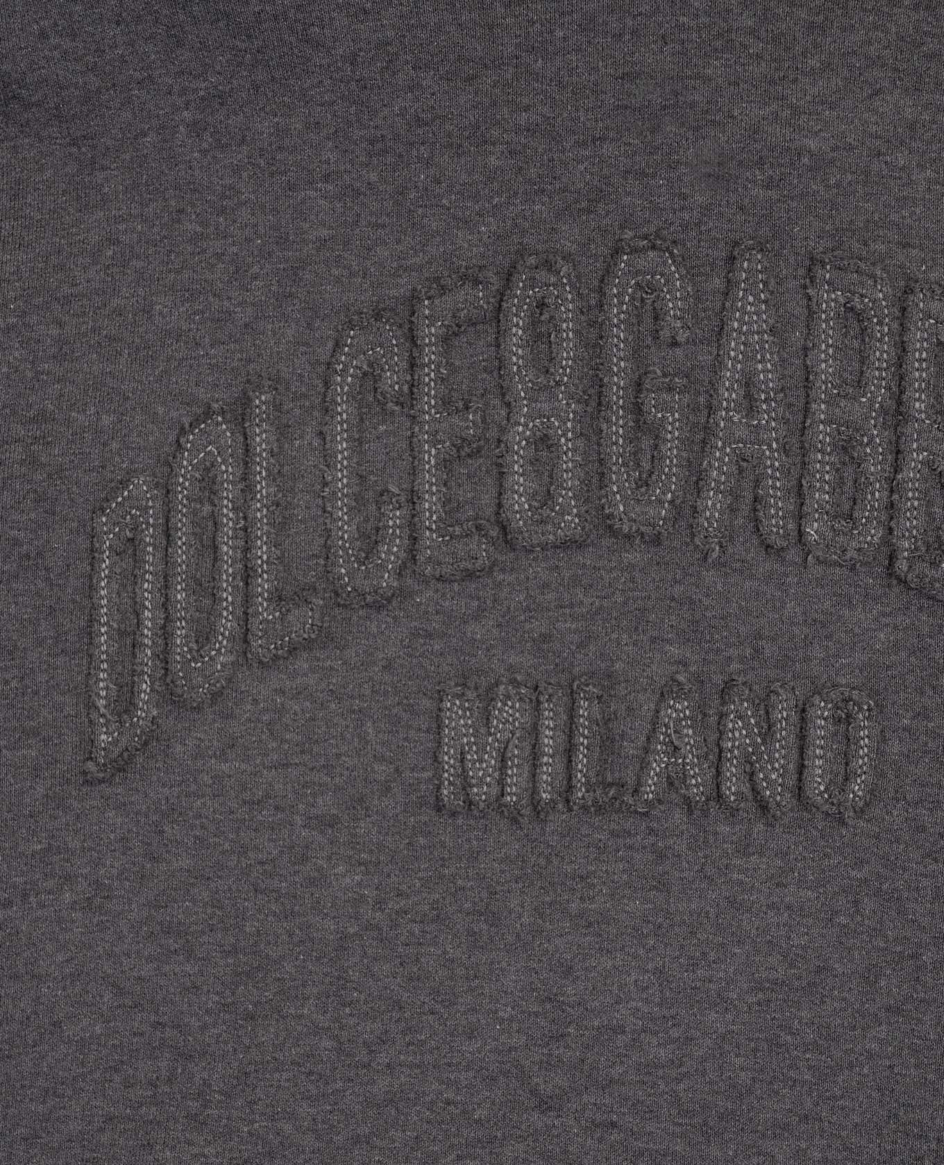 

Children's gray sweatshirt with logo patch Dolce&Gabbana, Grey