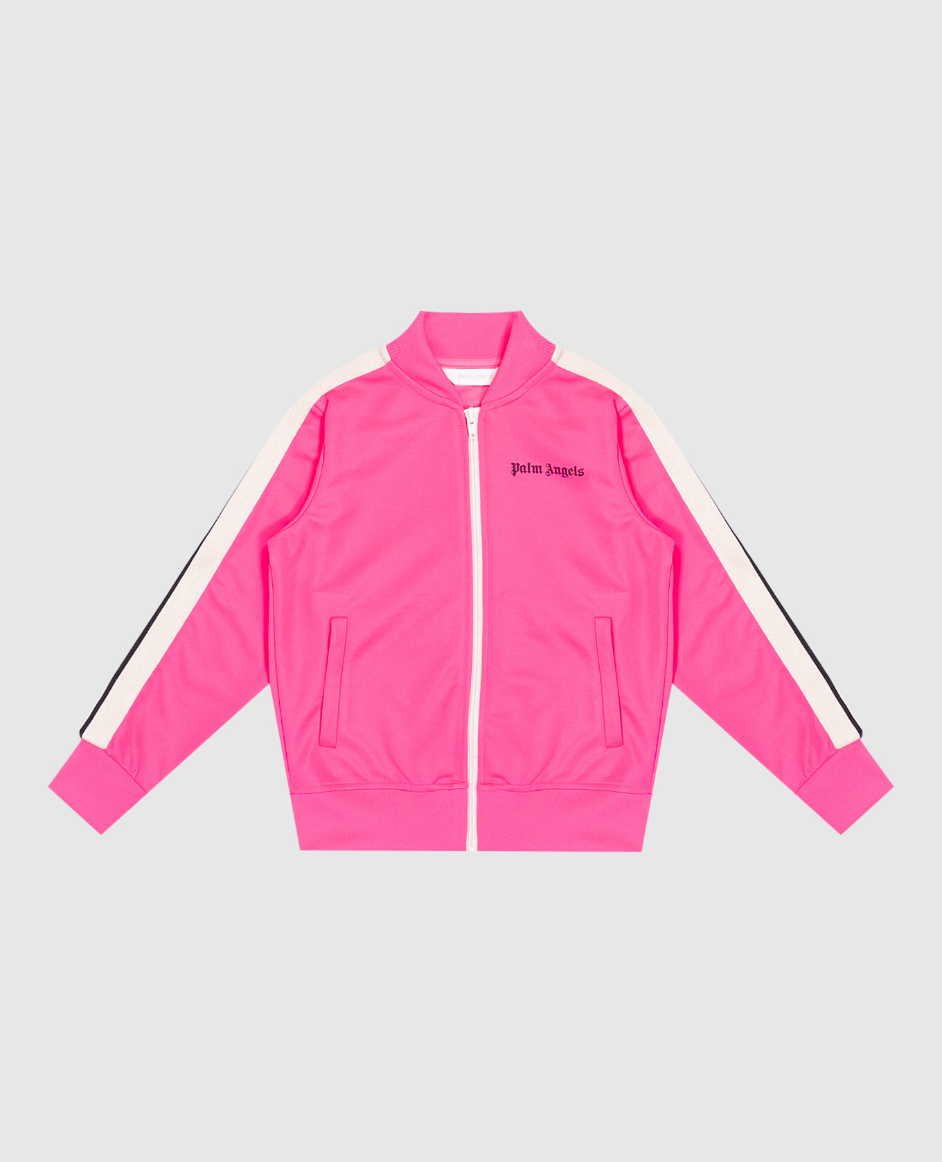 Children&#39;s pink sports jacket with stripes Palm Angels