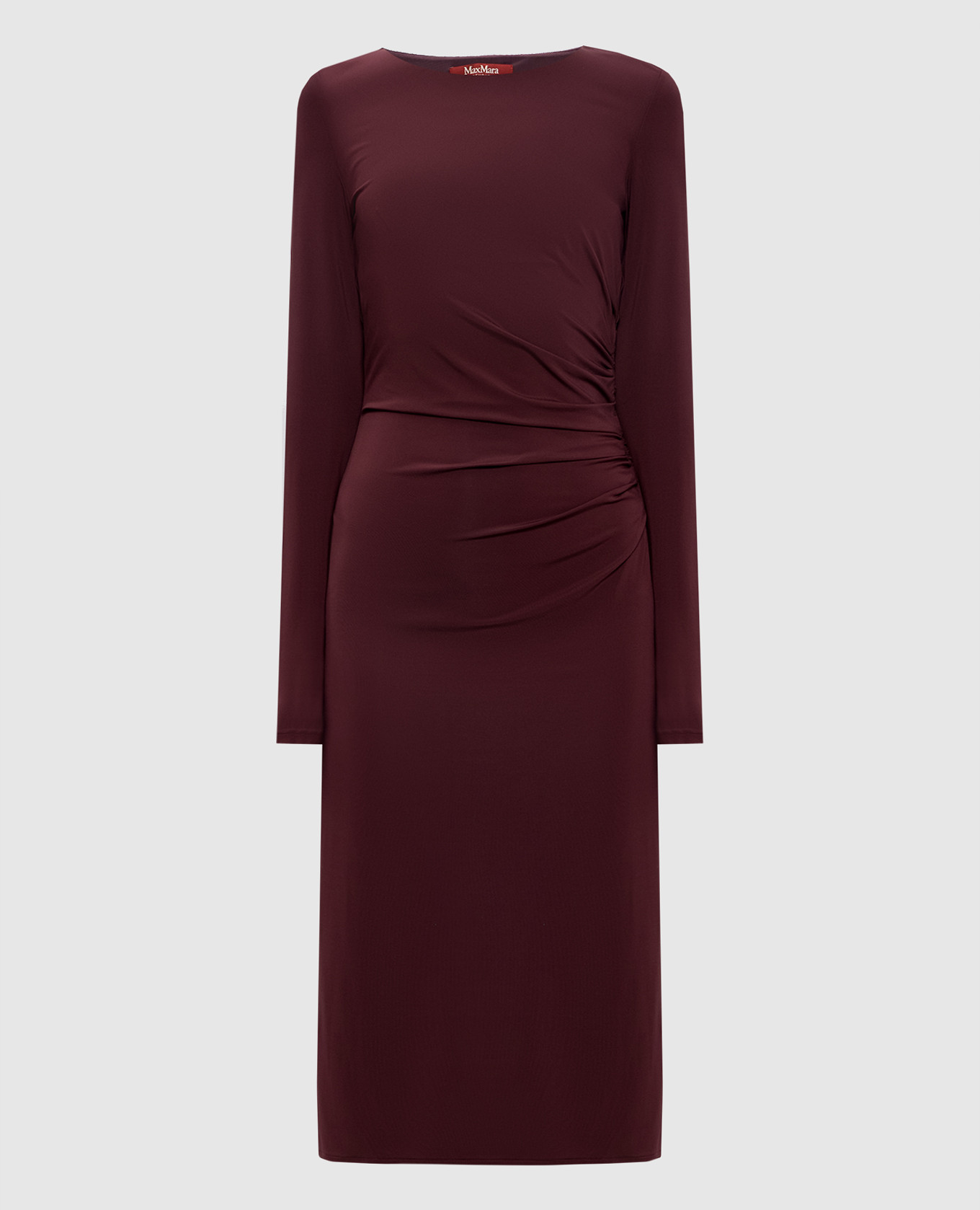 Burgundy dress with drapery ZITTO Max Mara