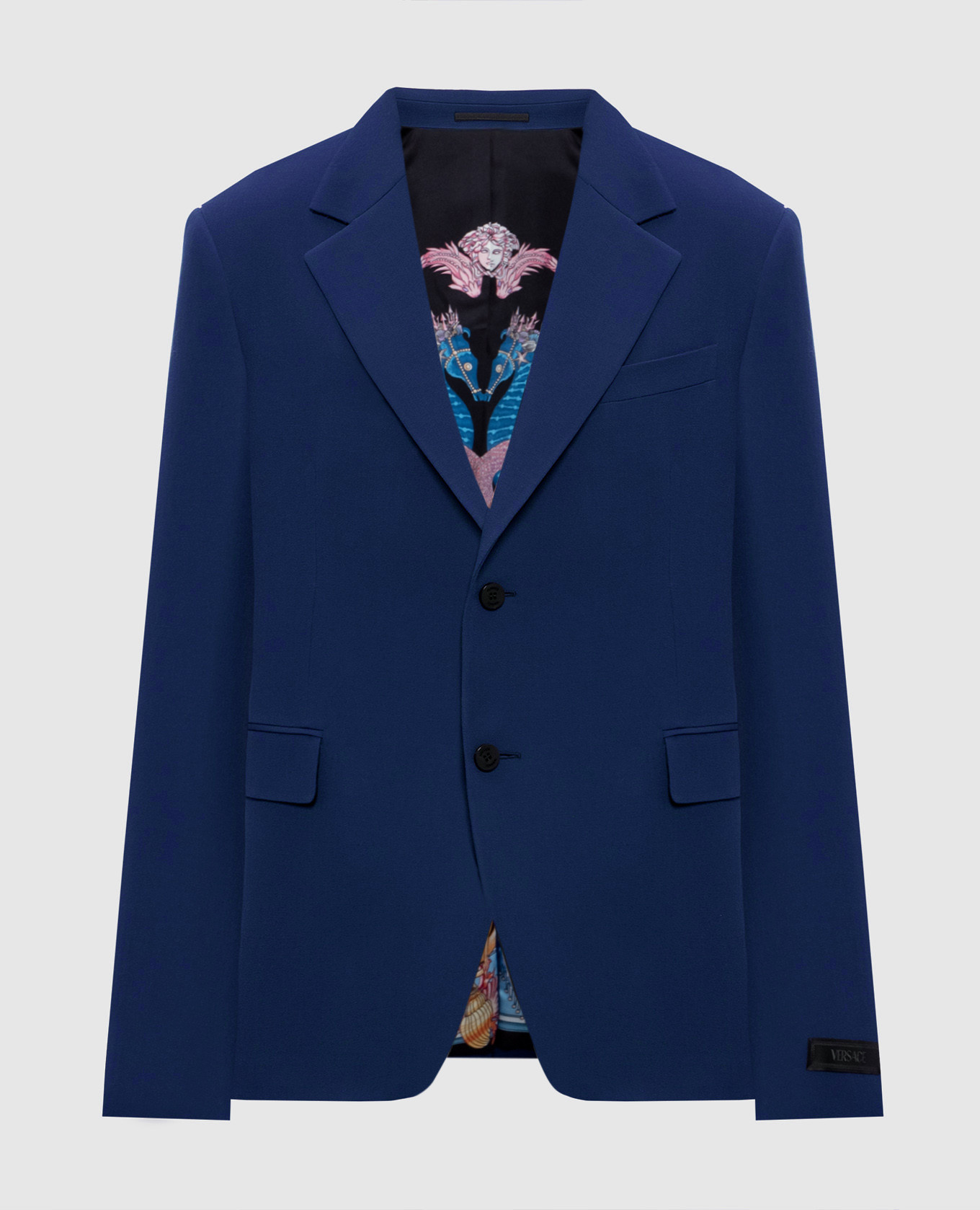 Blue wool jacket Versace