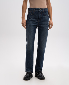 Max Mara Sportmax TASSO blue jeans with a worn effect TASSO
