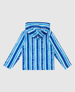 Dolce&Gabbana Children's blue striped sports jacket L4JWLCHS7PT812+