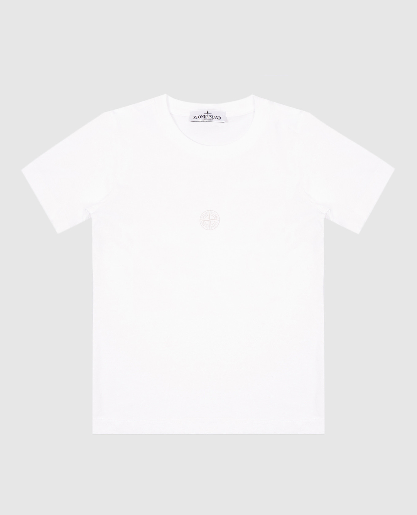 

Children's white t-shirt with logo print Stone Island
