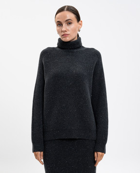 Peserico Gray sweater with wool, silk and cashmere S99422F0709095
