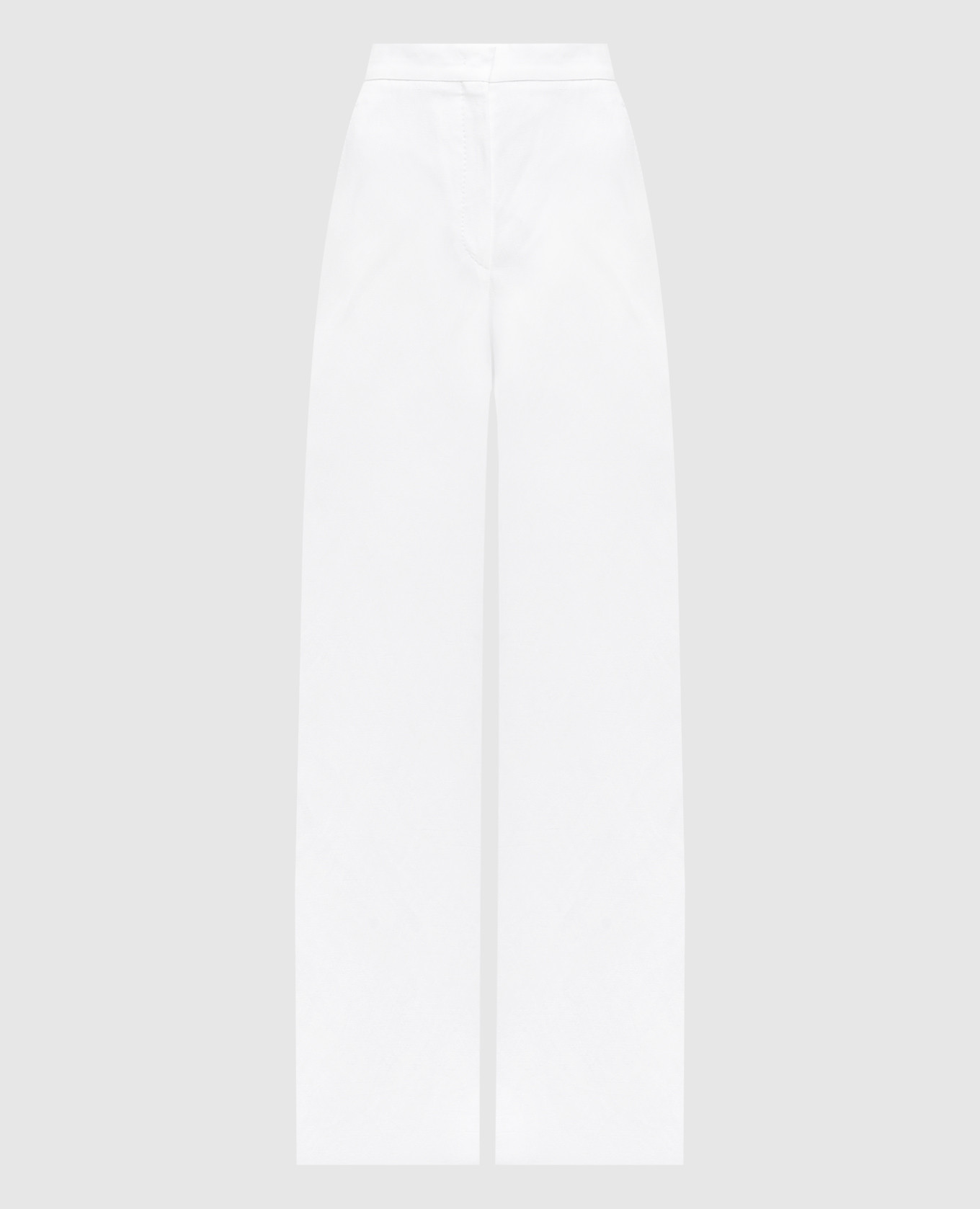 

White VICARIO pants with linen Max Mara