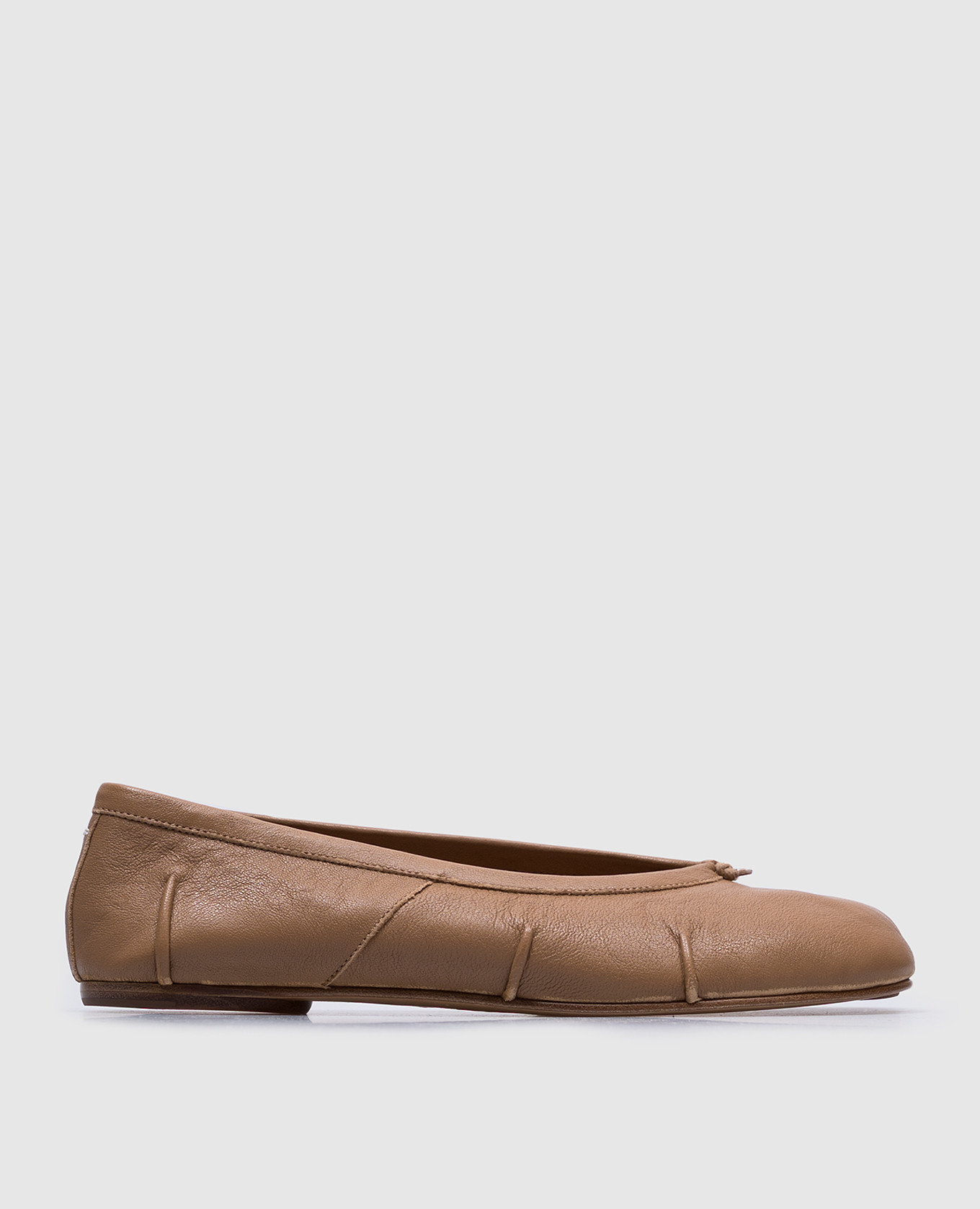 

Tabi brown leather ballet flats Maison Margiela