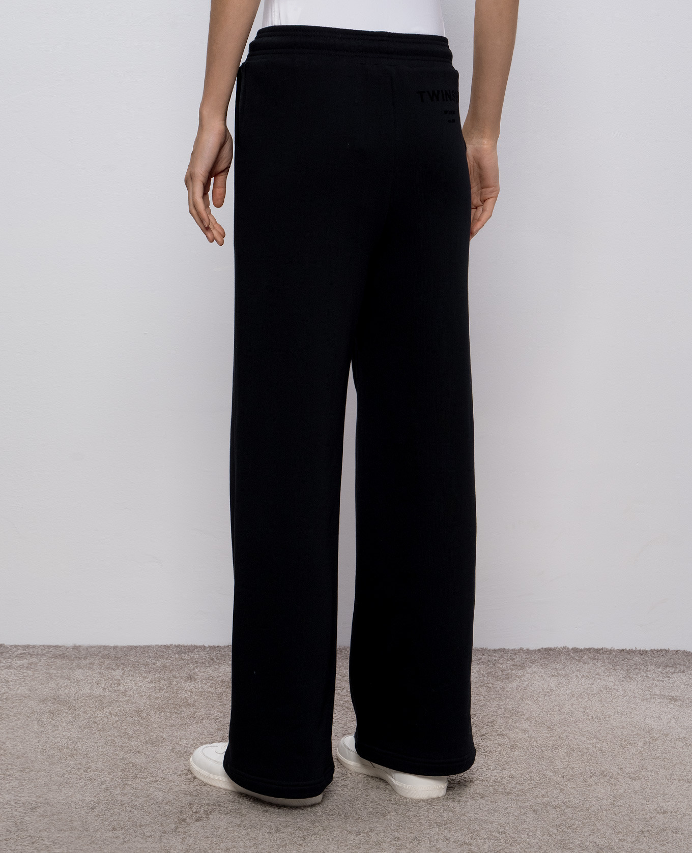 

Black sweatpants with logo Twinset