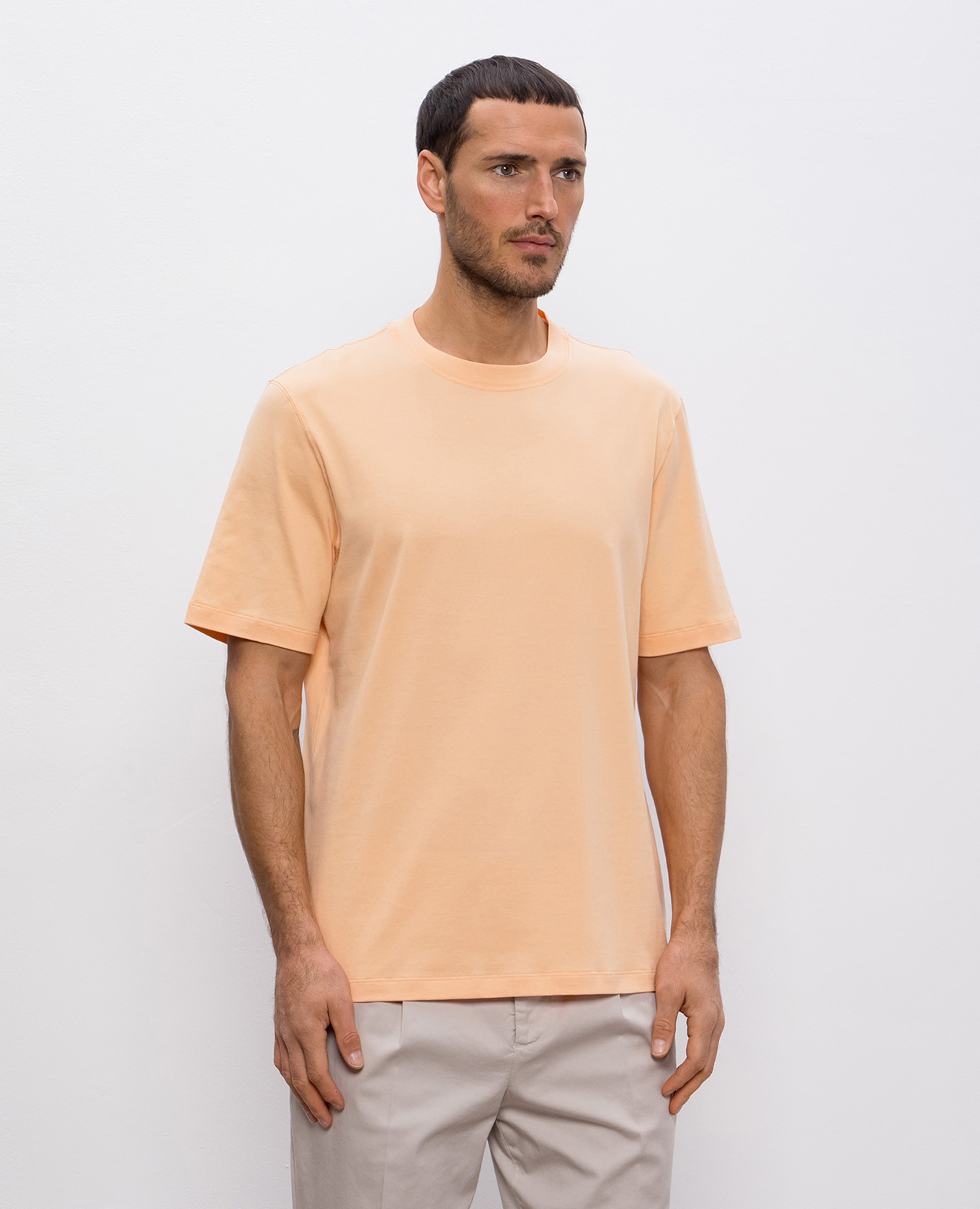 

Orange T-shirt Brunello Cucinelli