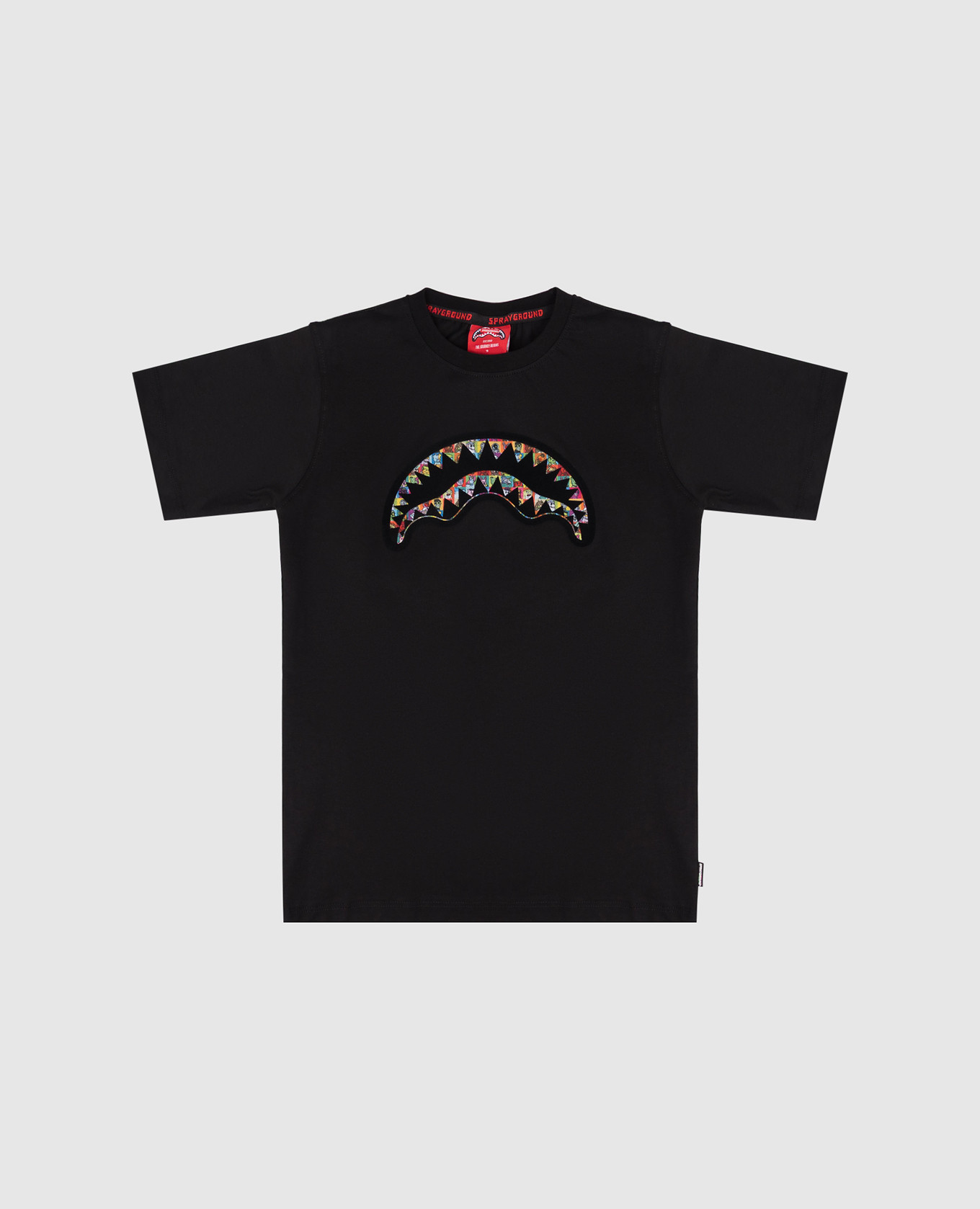 Children&#39;s black Repeat Mayhem t-shirt Sprayground