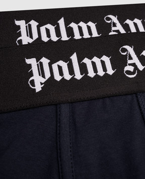 Palm Angels Set of blue boxer shorts with logo PMUH009S25FAB001