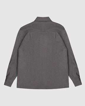 Dolce&Gabbana Children's gray wool shirt with logo L44S58FURNC812+