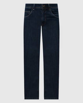 Florentino Blue jeans with logo patch 900538990743