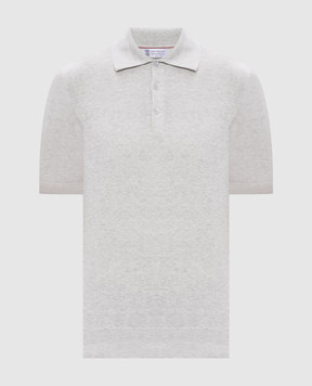 Brunello Cucinelli Grey melange polo M29800125