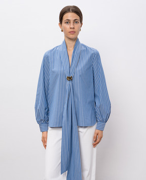 Max Mara Blue striped DISCO blouse DISCO