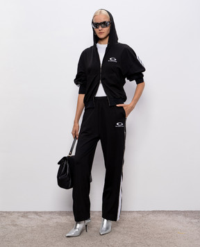 Balenciaga Black sports jacket with logo embroidery 837513TSVX2
