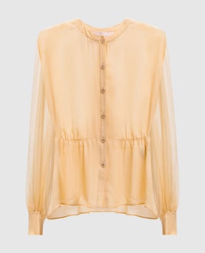 Valentino Yellow silk blouse 6B3AB7C62UP
