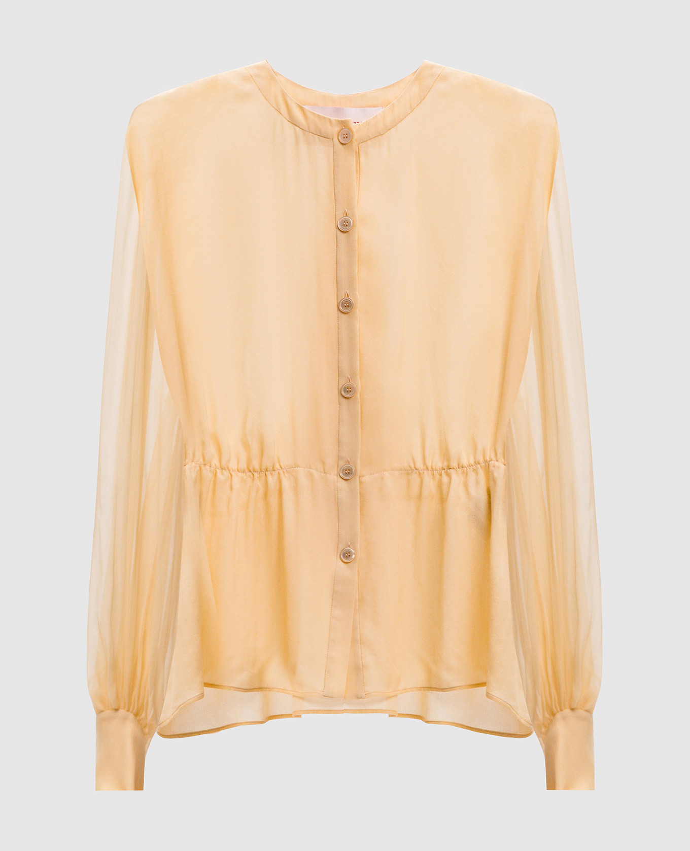 Yellow silk blouse Valentino