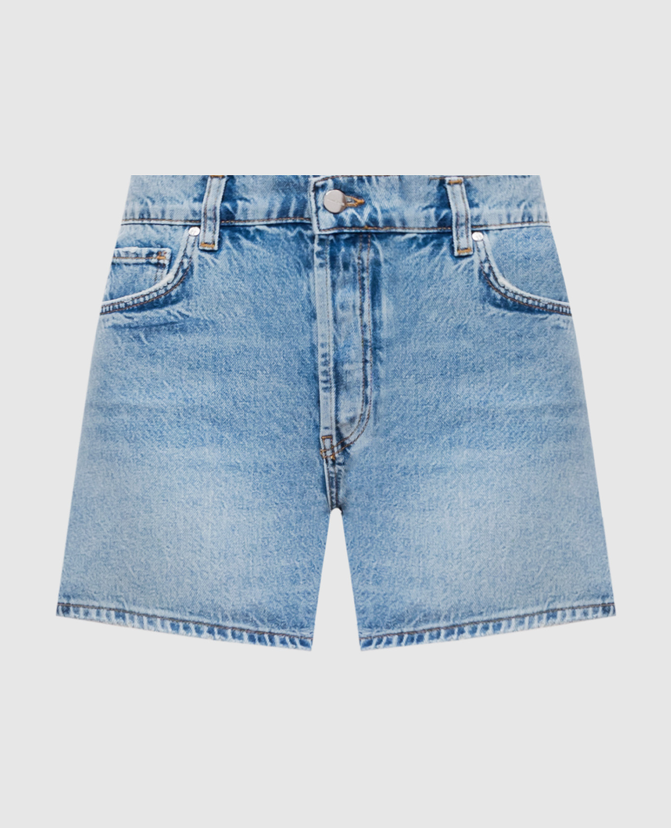 

Dalton distressed denim shorts in blue Anine Bing, Light blue