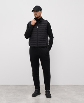 Trussardi Black vest with emblem F006M000011NMO802N10