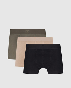 Ami Paris Set of boxer briefs with emblem HUN012JE0094