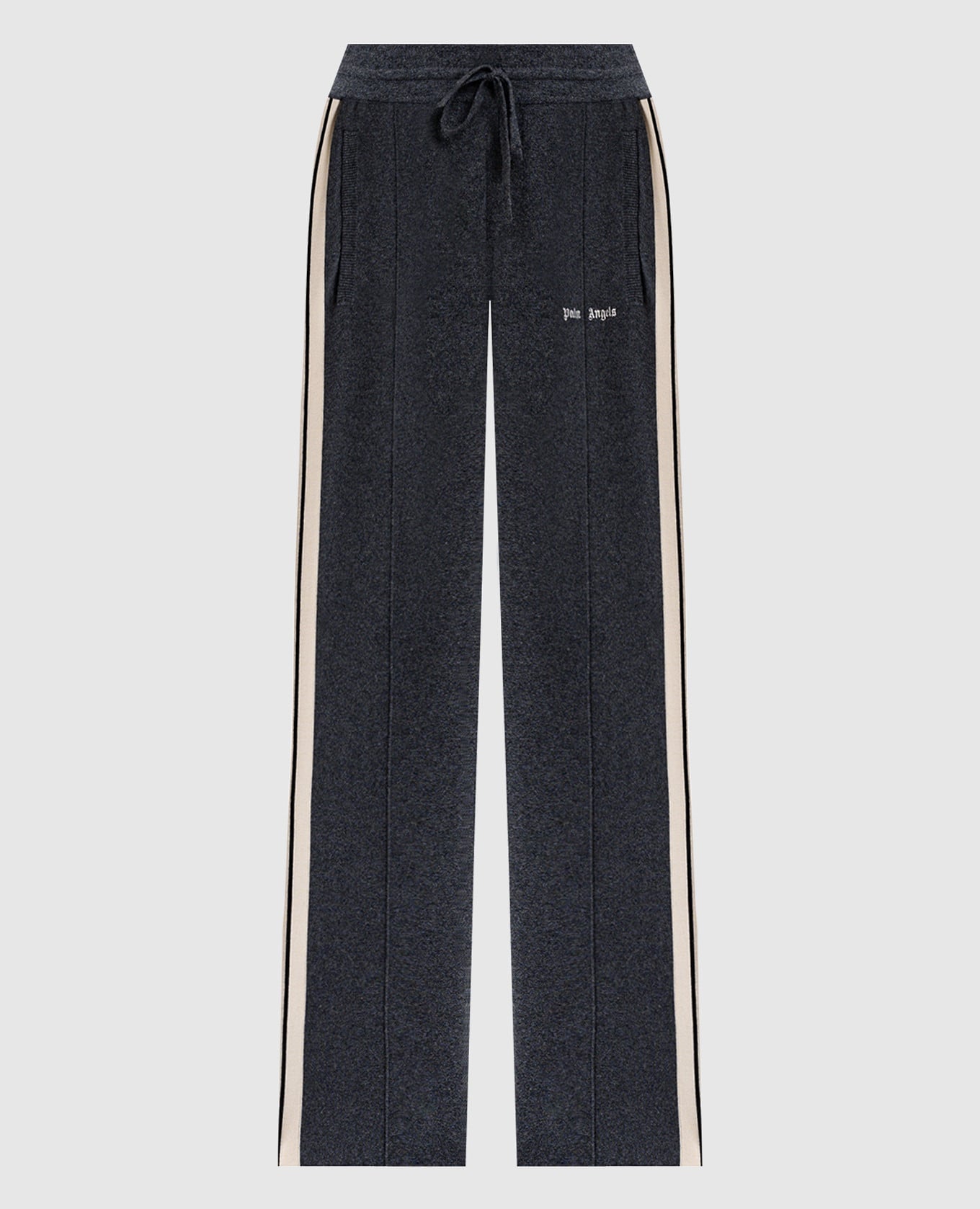 

Grey wool and cashmere sweatpants with logo Palm Angels