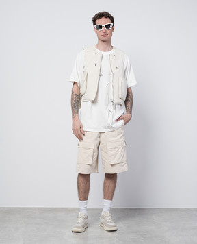 Heliot Emil Cellulae beige cargo shorts M10163