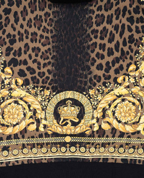 Versace Wild Barocco children's black hoodie 10175111A12577