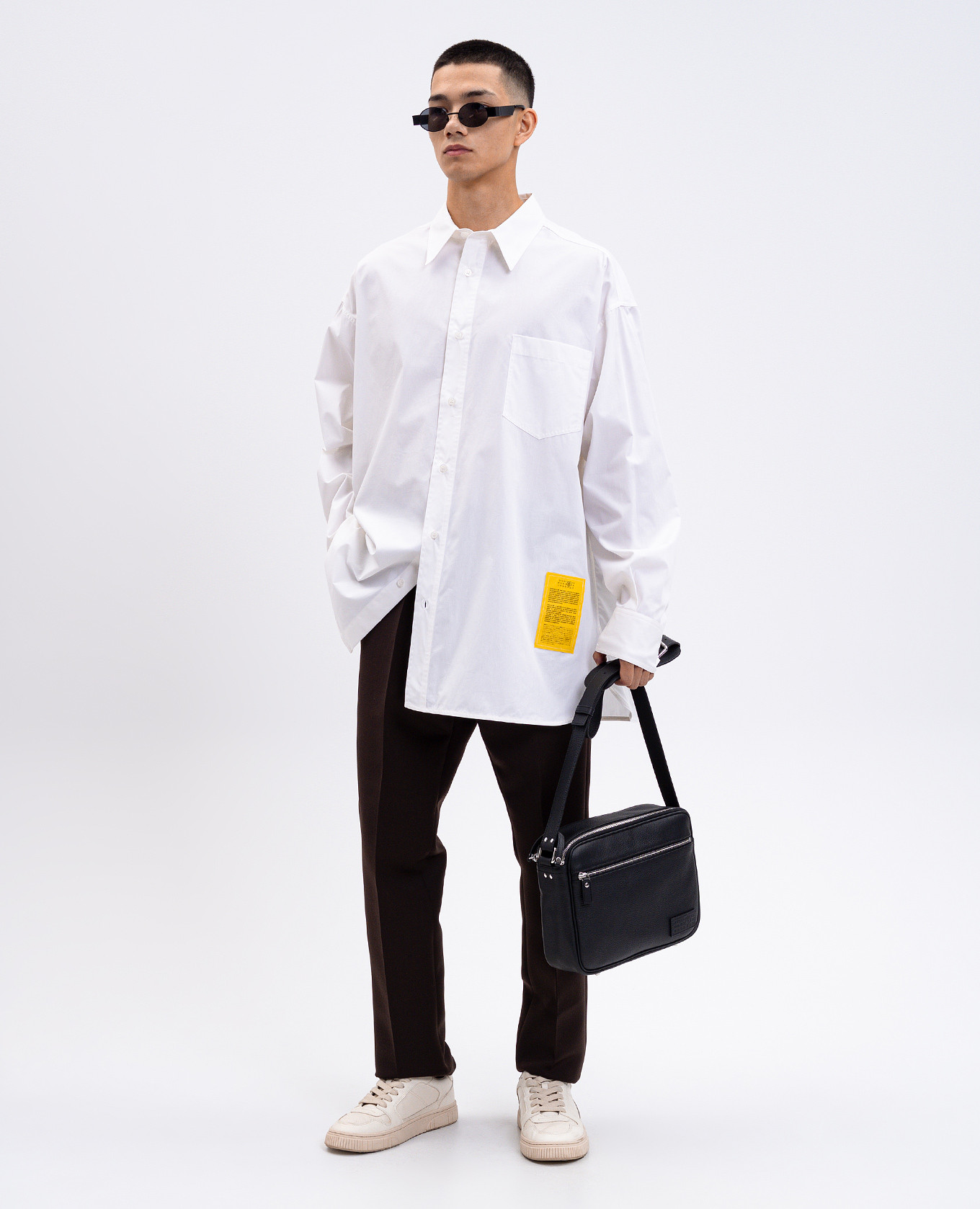 

Brown wool pants Maison Margiela MM6