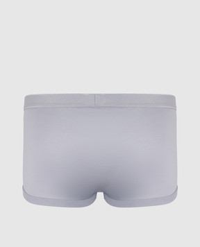 Zimmerli Gray boxer briefs with a logo pattern 2861445