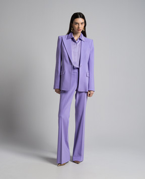 Michael Kors Georgina purple wool jacket DJA7750004