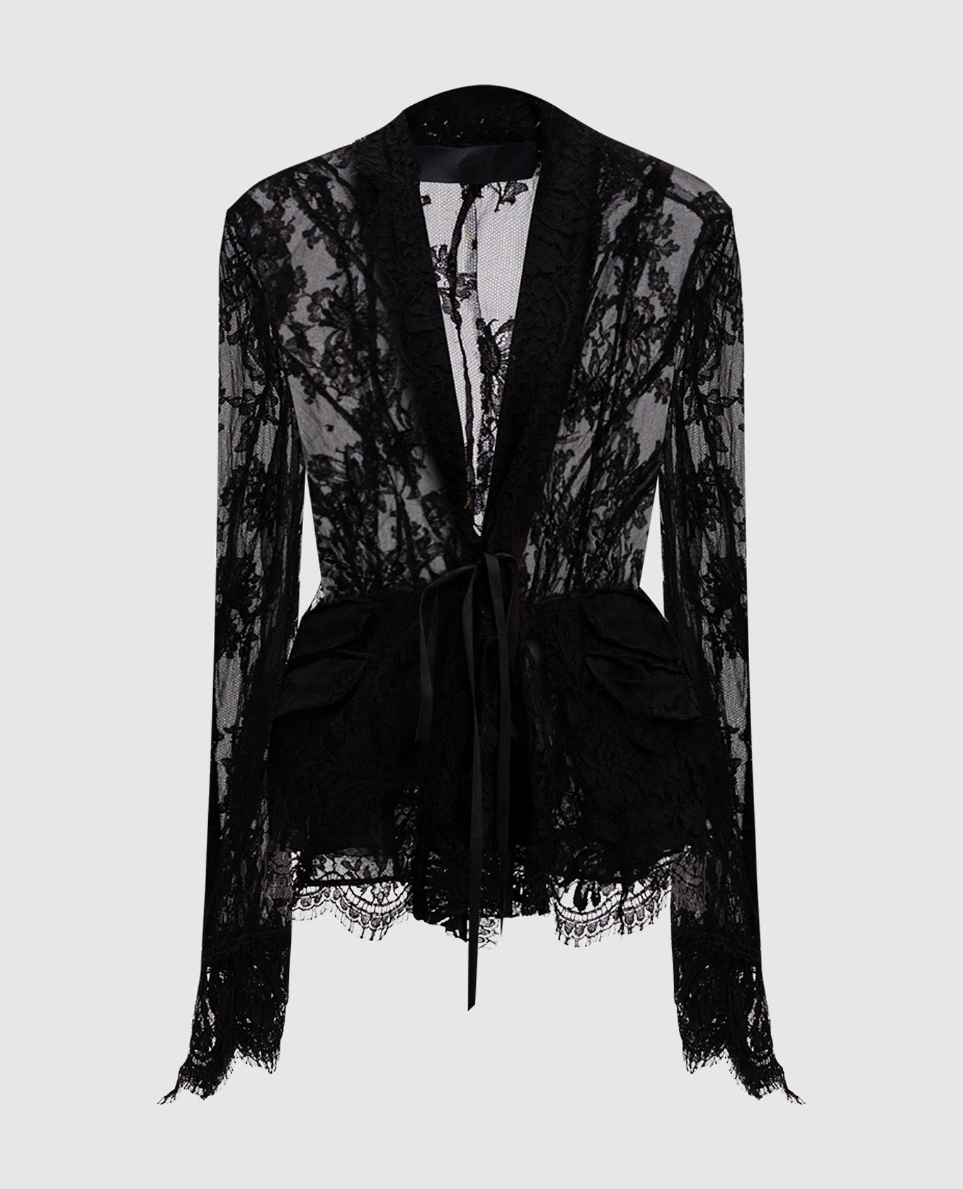 

Black cardigan made of lace with a smell Marc Le Bihan