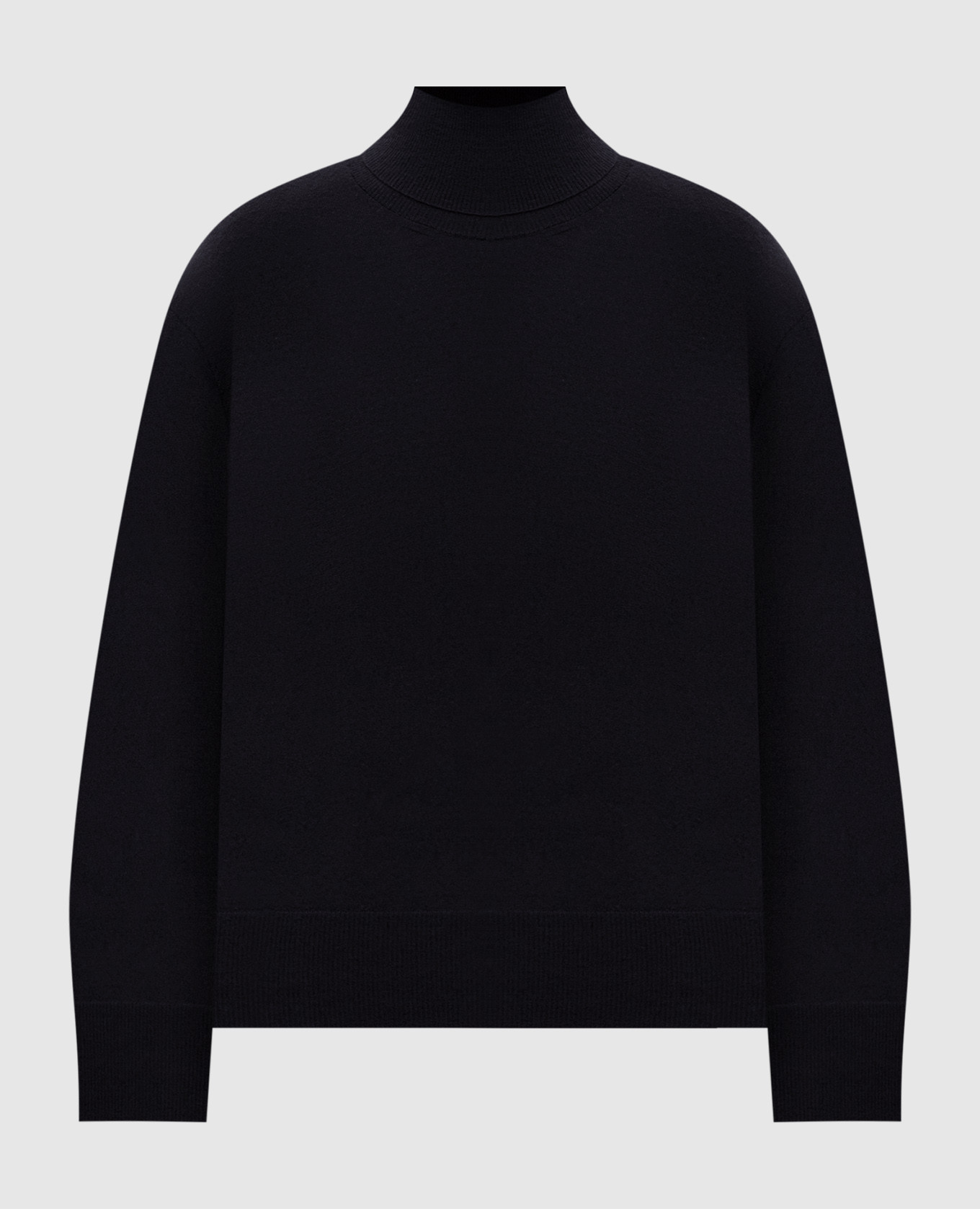 Black cashmere and silk turtleneck BOBOUTIC