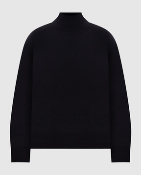 BOBOUTIC Black cashmere and silk turtleneck 4301BIS