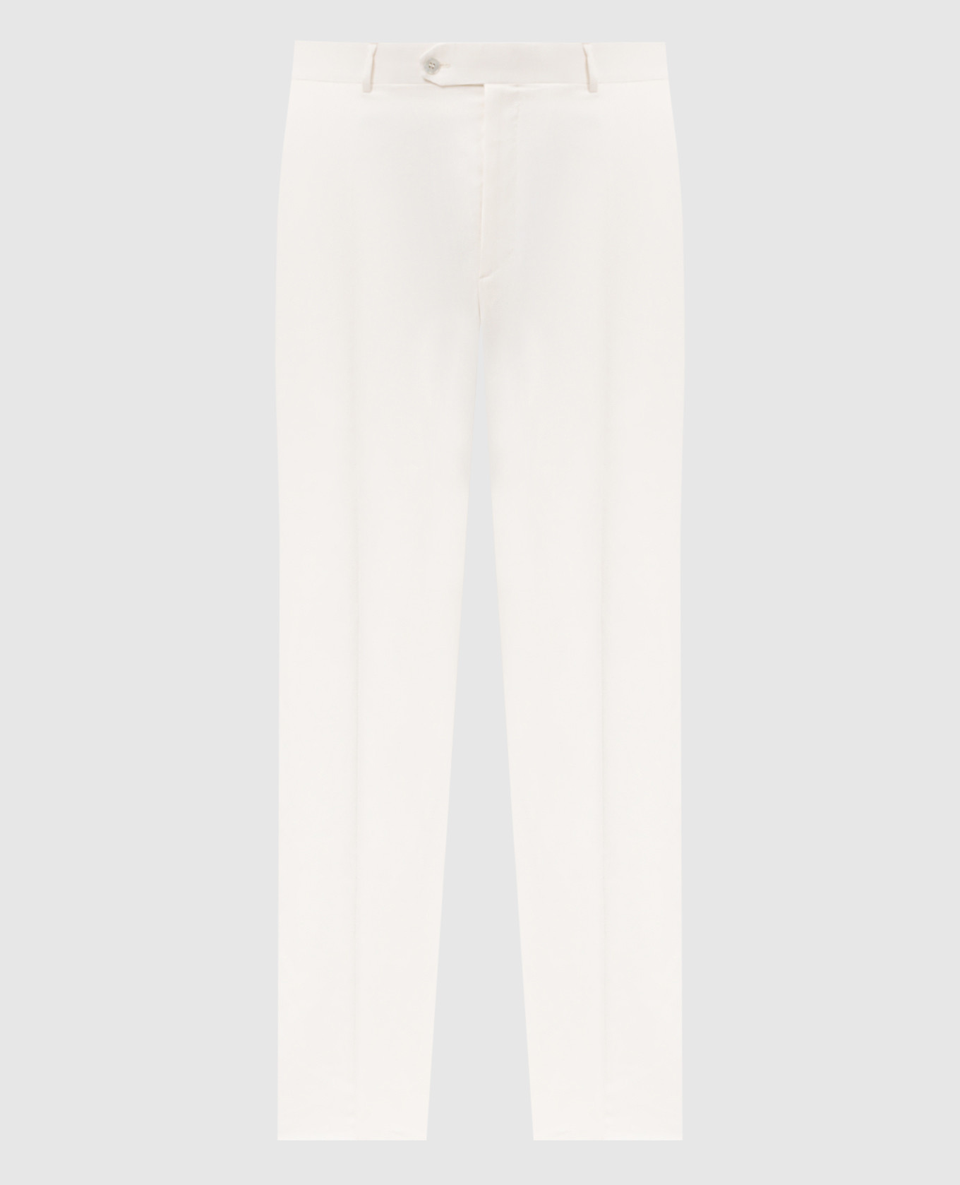 

White pants made of silk, cashmere and linen Stefano Ricci, Белый