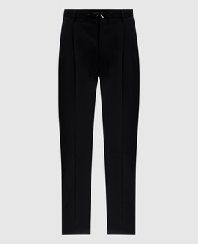 MooRER Black pants ANTON made of wool and cashmere ANTONFSR