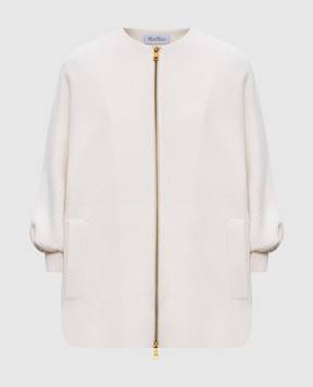 Max Mara CIRINO white wool and cashmere jacket CIRINO