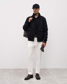 Peserico White corduroy pants R54795T007965