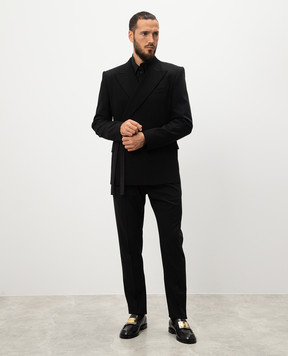 Dolce&Gabbana Black pants made of wool GY6UETFU27J