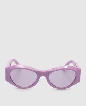 Balenciaga Purple sunglasses with crystals 812629T0041