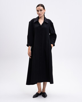 Jil Sander Black wool shirt dress J02CT0522J40002