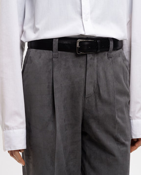 Brunello Cucinelli Vintage black leather belt M0DAYC33GP