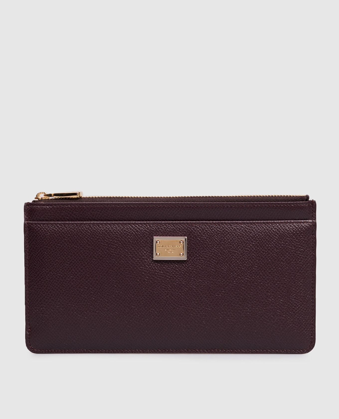 Purple leather wallet with logo Dolce&Gabbana