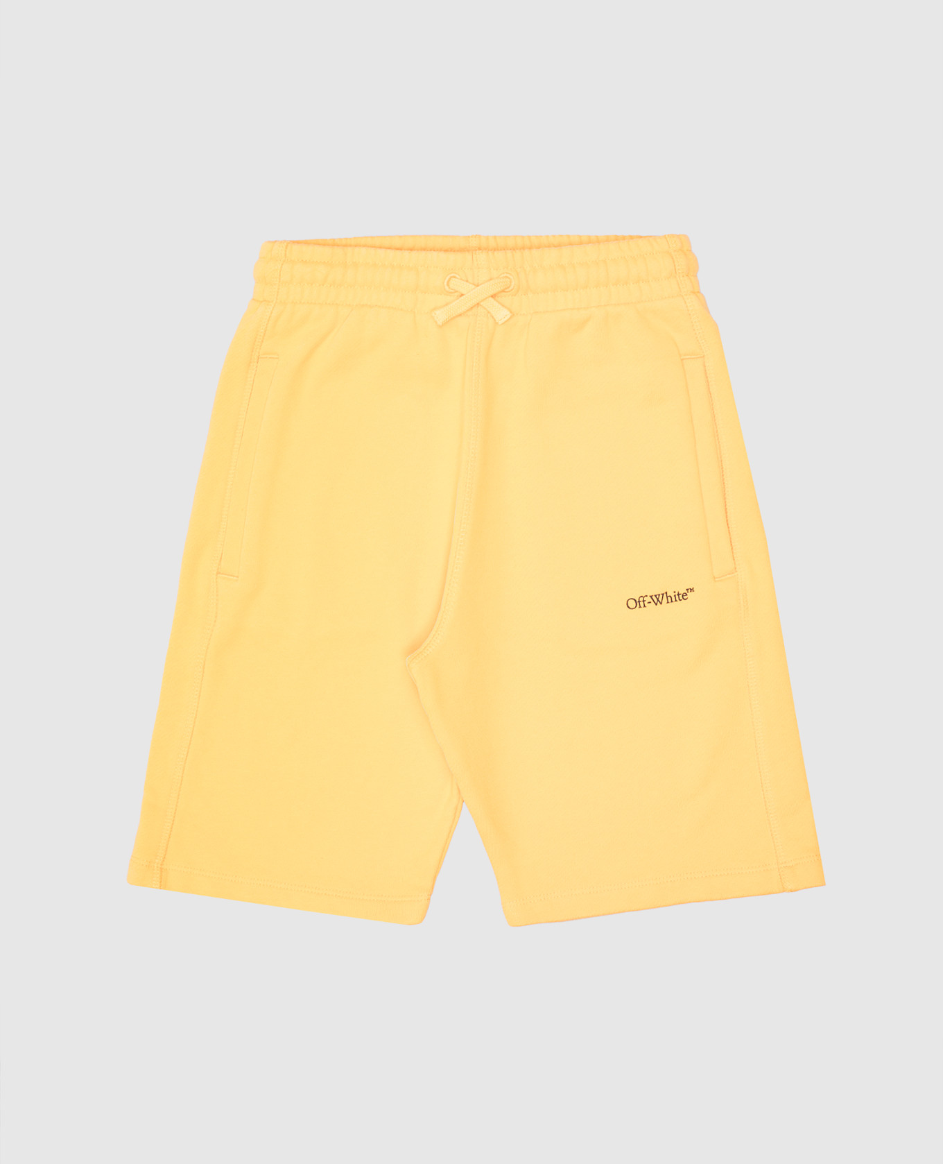 

Children's orange shorts with logo print Off-White