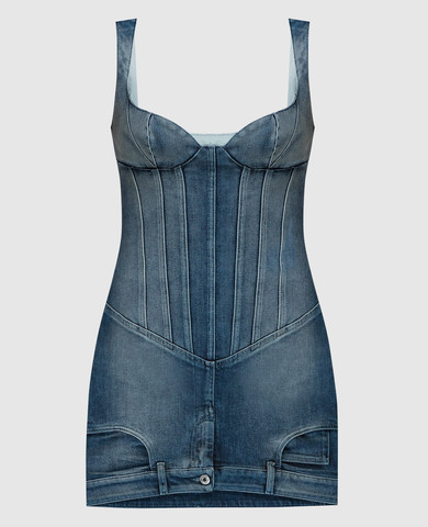 Magda Butrym - Blue denim bustier dress DENIM07DRESS117424 - shop with Estonia delivery at Symbol Magda Butrym - Blue denim bustier dress DENIM07DRESS117424 - shop with Estonia delivery at Symbol