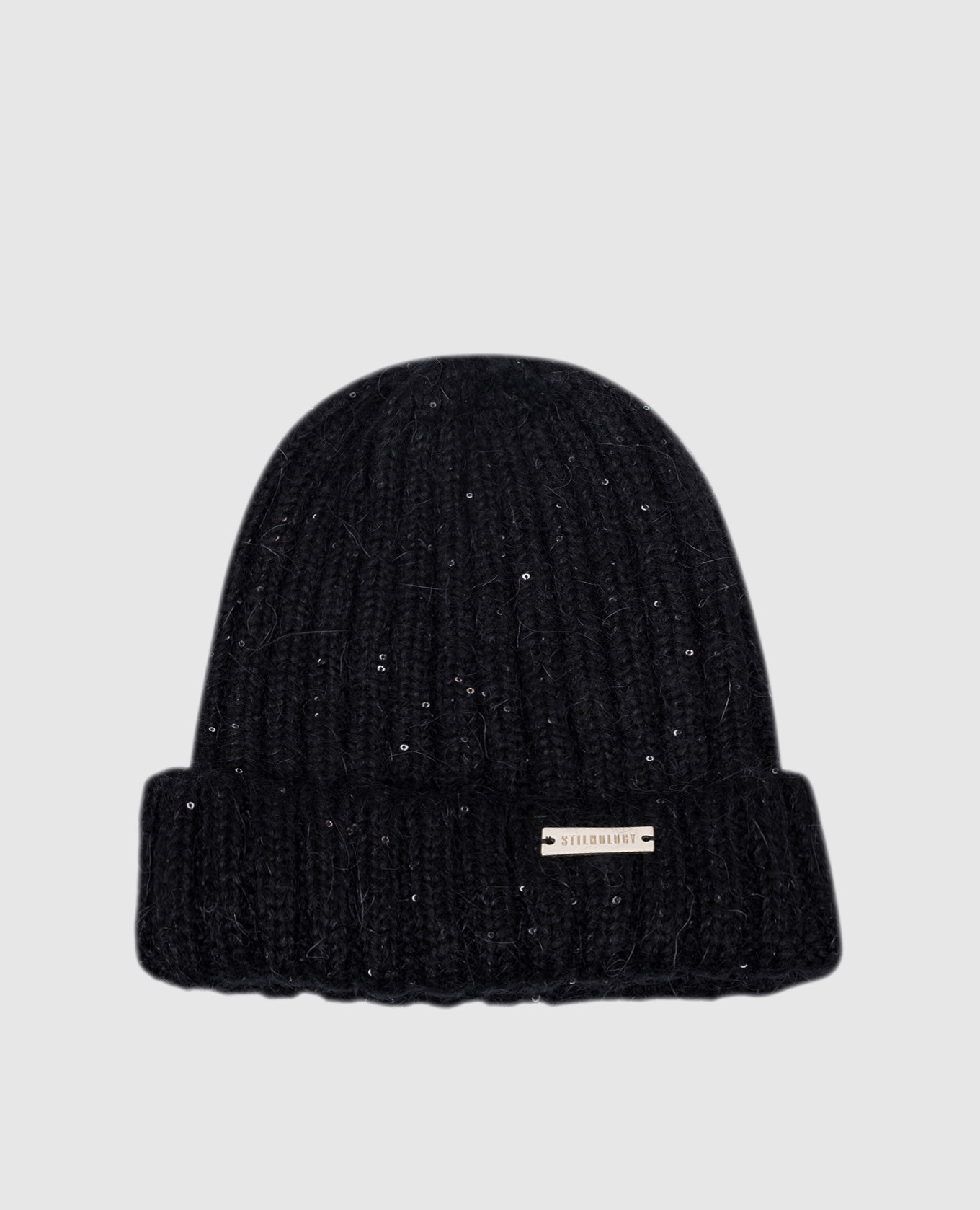 

Black cap with sequins Stilnology
