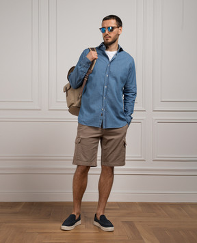 MooRER ALGER blue denim shirt ALGERD45