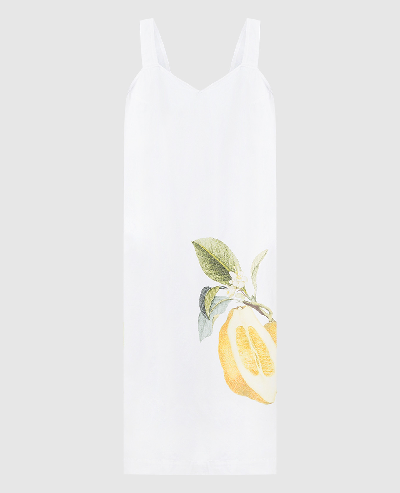 

White SESIA dress in Lemon print Max Mara Sportmax