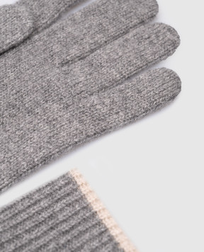 Brunello Cucinelli Gray cashmere gloves M2293118